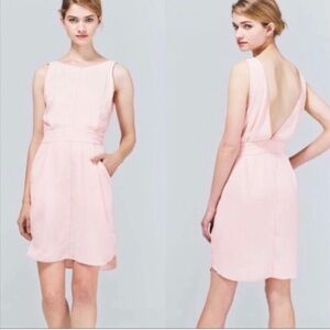 Aritzia Wilfred | White Leila Dress Sleeveless Deep-V Back